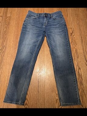Old Navy Taper Men's Straight-Leg Medium Blue Jeans - Size 34/32